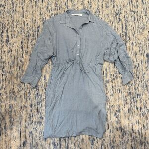 Iro Striped Button-Up Dress